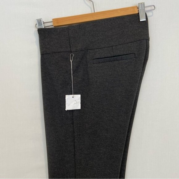 Ecru stylish pull on flattering trouser pants quality jersey fake pockets small - Picture 6 of 13